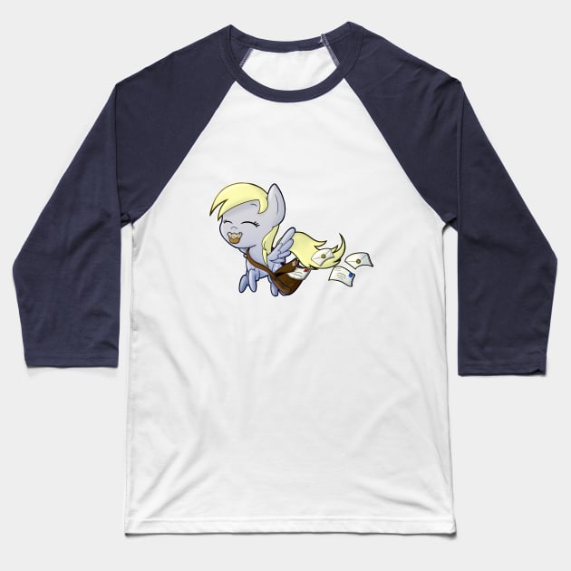 Chibi Derpy Hooves Baseball T-Shirt by vcm1824